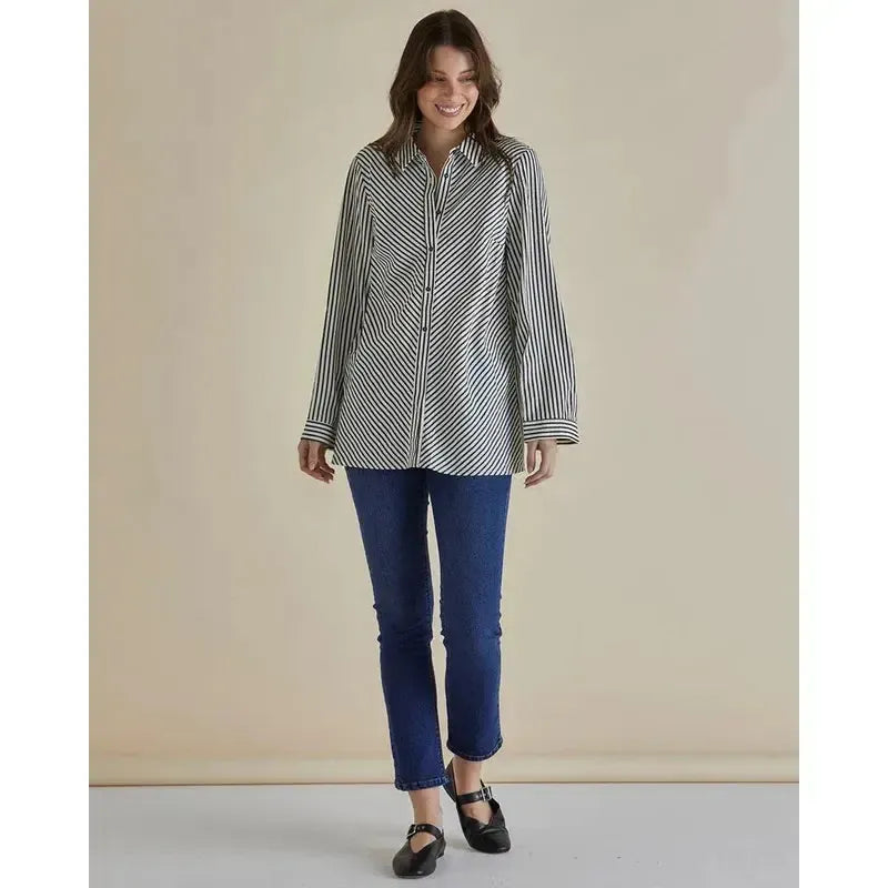 Crinkle Shirt-Betty Basics-Shop At The Hive Ashburton-Lifestyle Store & Online Gifts