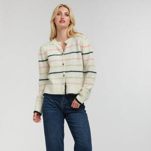 Diana Striped Cardi-365 Days Clothing-Shop At The Hive Ashburton-Lifestyle Store & Online Gifts