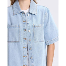 Dillon Shirt / Light Wash-Stella + Gemma-Shop At The Hive Ashburton-Lifestyle Store & Online Gifts