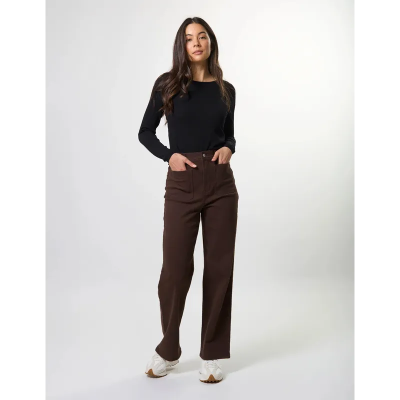 Dina Long Pant / Fudge-Stella + Gemma-Shop At The Hive Ashburton-Lifestyle Store & Online Gifts