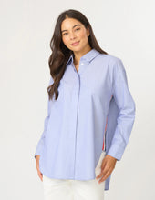 Casino Shirt / Blue+White Mini Stripe-Stella + Gemma-Shop At The Hive Ashburton-Lifestyle Store & Online Gifts