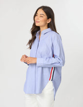 Casino Shirt / Blue+White Mini Stripe-Stella + Gemma-Shop At The Hive Ashburton-Lifestyle Store & Online Gifts