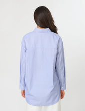 Casino Shirt / Blue+White Mini Stripe-Stella + Gemma-Shop At The Hive Ashburton-Lifestyle Store & Online Gifts