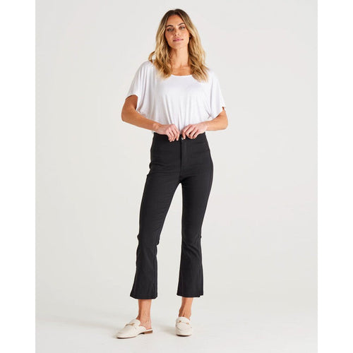 Edwina Bengaline Spilt Leg Pant-Betty Basics-Shop At The Hive Ashburton-Lifestyle Store & Online Gifts