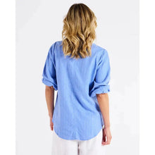 Elanora Line Blouse / Berry Blue Stripe-Betty Basics-Shop At The Hive Ashburton-Lifestyle Store & Online Gifts