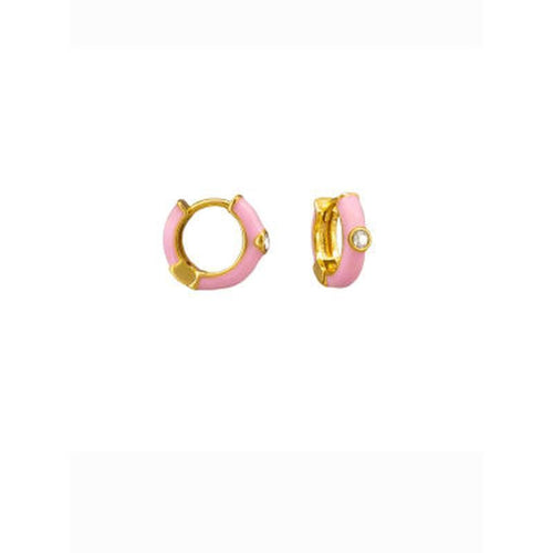 Enamel Cubic Zirconia Hoops-Tiger Tree-Shop At The Hive Ashburton-Lifestyle Store & Online Gifts