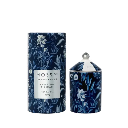 Fresh Fig & Cedar Ceramic Candle 100g-Moss St. Fragrances-Shop At The Hive Ashburton-Lifestyle Store & Online Gifts