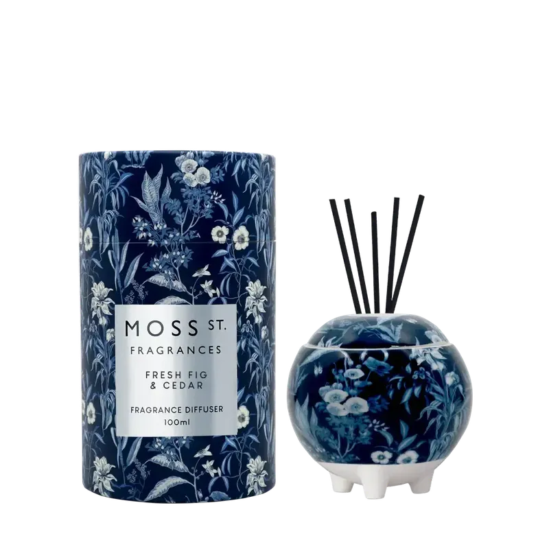 Fresh Fig & Cedar Ceramic Diffuser 100ml-Moss St. Fragrances-Shop At The Hive Ashburton-Lifestyle Store & Online Gifts