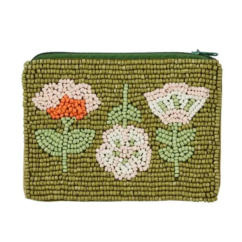 Freya Beaded Pouch Green-Coast to Coast-Shop At The Hive Ashburton-Lifestyle Store & Online Gifts