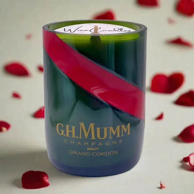 G H Mumm Champagne Candle-Wine Candles-Shop At The Hive Ashburton-Lifestyle Store & Online Gifts