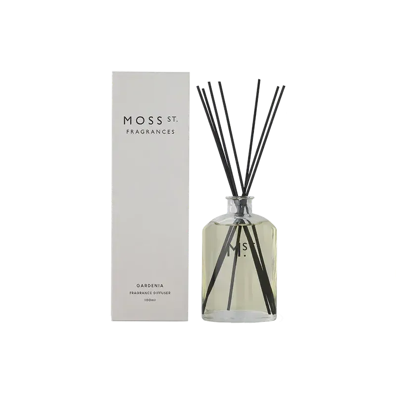 Gardenia Diffuser 100ml-Moss St. Fragrances-Shop At The Hive Ashburton-Lifestyle Store & Online Gifts