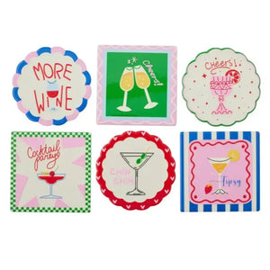 Gimlet Ceramic Coaster / Assorted-Coast to Coast-Shop At The Hive Ashburton-Lifestyle Store & Online Gifts