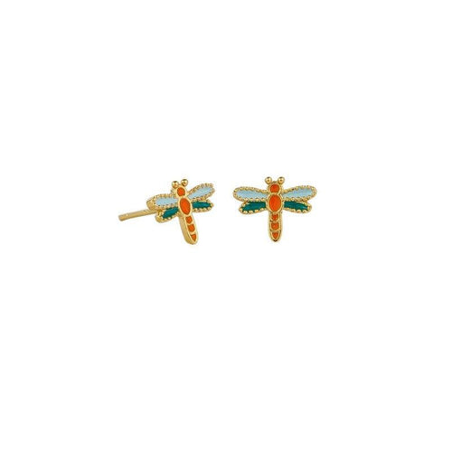 Gold Dragonfly Studs-Tiger Tree-Shop At The Hive Ashburton-Lifestyle Store & Online Gifts