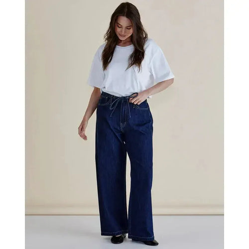 Goldie Jeans / Dark Blue Denim-Betty Basics-Shop At The Hive Ashburton-Lifestyle Store & Online Gifts