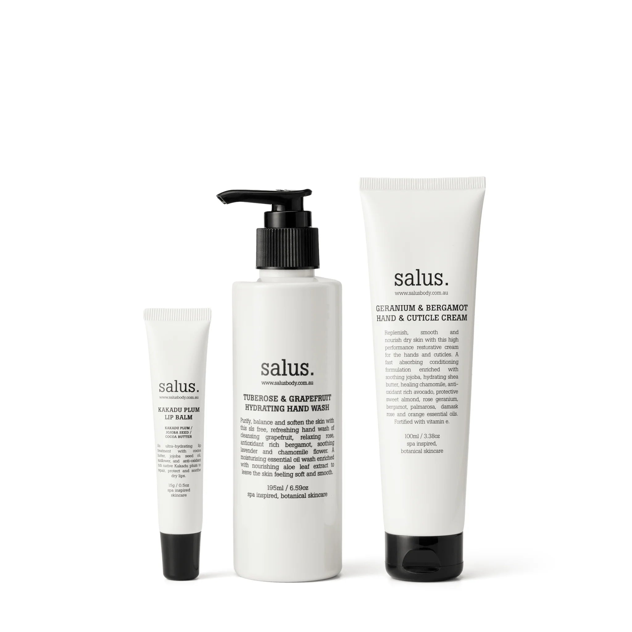 Hand & Lip Replenishing Trio-Salus Body-Shop At The Hive Ashburton-Lifestyle Store & Online Gifts