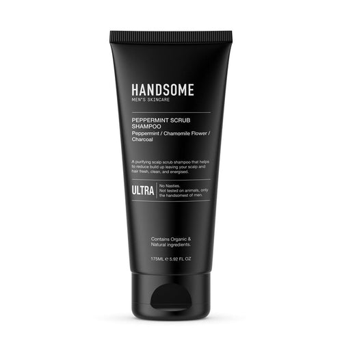 Handsome Peppermint Scrub Shampoo-Handsome Men's Skincare-Shop At The Hive Ashburton-Lifestyle Store & Online Gifts
