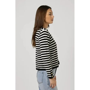Henri Cardigan / Black Tea-Stella + Gemma-Shop At The Hive Ashburton-Lifestyle Store & Online Gifts