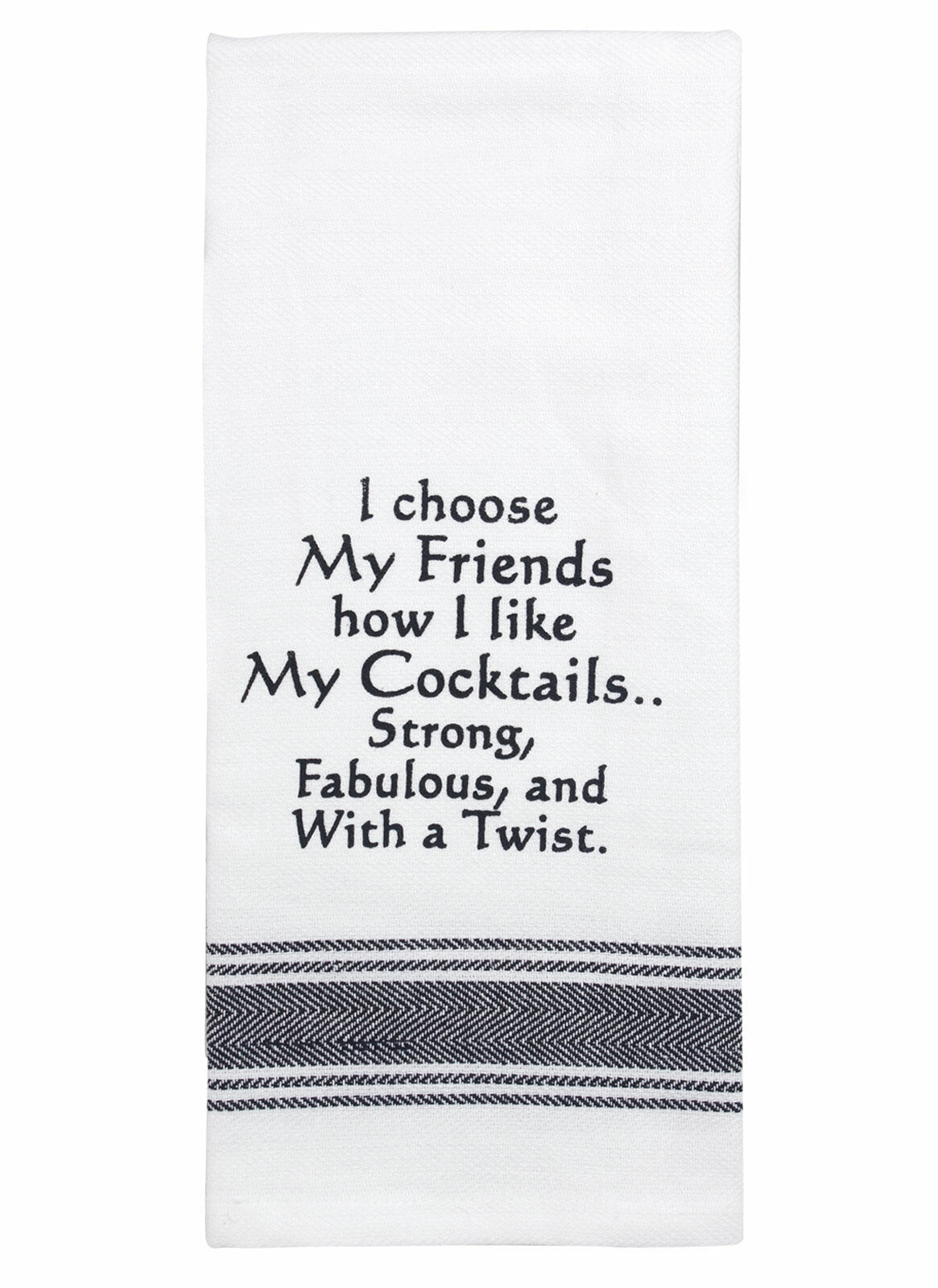 "I Choose My Friends" Tea Towel-Tamboril-Shop At The Hive Ashburton-Lifestyle Store & Online Gifts