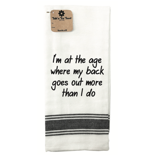 “I’m At The Age” Tea Towel-Tamboril-Shop At The Hive Ashburton-Lifestyle Store & Online Gifts