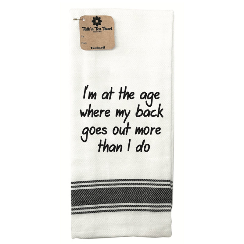 “I’m At The Age” Tea Towel-Tamboril-Shop At The Hive Ashburton-Lifestyle Store & Online Gifts