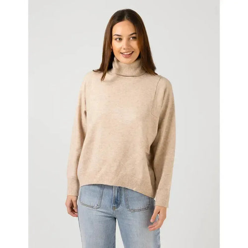 Iris Jumper / Oat-Stella + Gemma-Shop At The Hive Ashburton-Lifestyle Store & Online Gifts