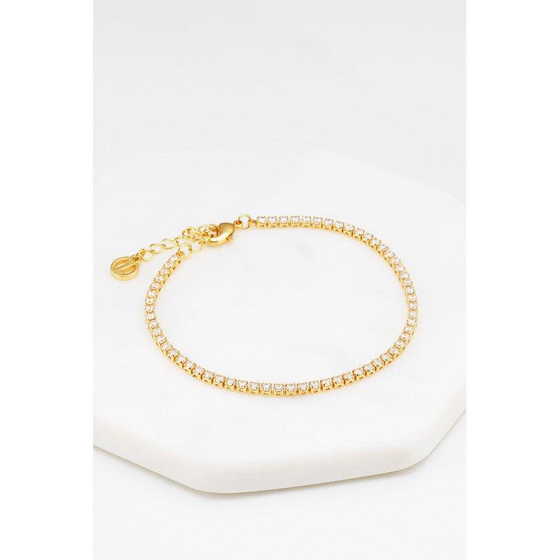 Isla Tennis Bracelet / Gold-Zafino-Shop At The Hive Ashburton-Lifestyle Store & Online Gifts