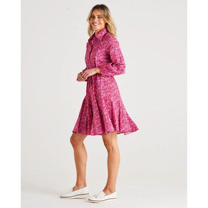 Jada Button Up Shirt Dress-Betty Basics-Shop At The Hive Ashburton-Lifestyle Store & Online Gifts