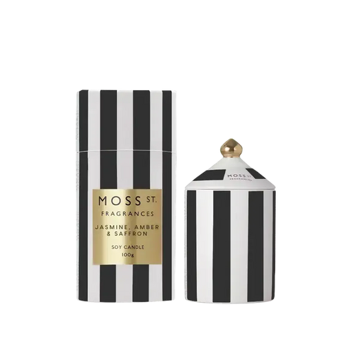 Jasmin Amber & Saffron Ceramic Candle 100g-Moss St. Fragrances-Shop At The Hive Ashburton-Lifestyle Store & Online Gifts