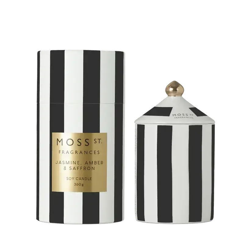 Jasmine Amber & Saffron Ceramic Candle 360g-Moss St. Fragrances-Shop At The Hive Ashburton-Lifestyle Store & Online Gifts