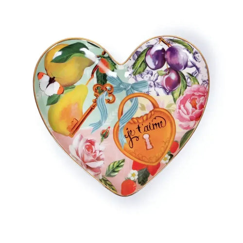 Je T'Aime Paris Heart Shape Trinket Tray-La La Land-Shop At The Hive Ashburton-Lifestyle Store & Online Gifts