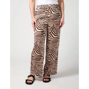 Jenna Pant / Merlot Zebra-Stella + Gemma-Shop At The Hive Ashburton-Lifestyle Store & Online Gifts