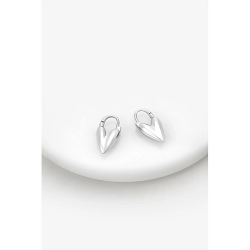 Jess Heart Hoop / Silver-Zafino-Shop At The Hive Ashburton-Lifestyle Store & Online Gifts