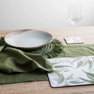 Jetty Sage Table Runner-Madras Link-Shop At The Hive Ashburton-Lifestyle Store & Online Gifts