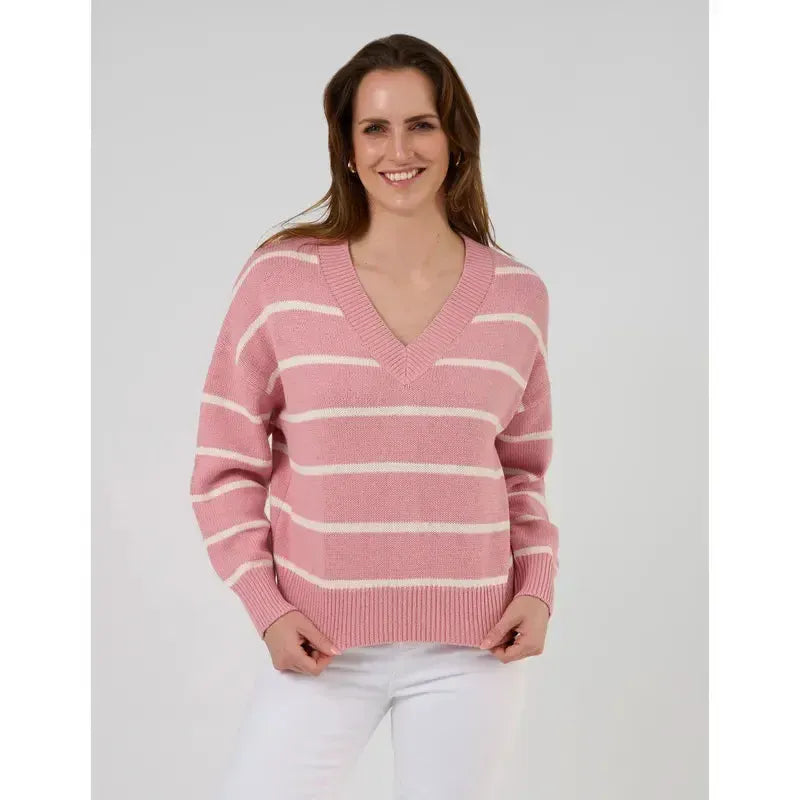 Joey Jumper / Blush Stripe-Stella + Gemma-Shop At The Hive Ashburton-Lifestyle Store & Online Gifts