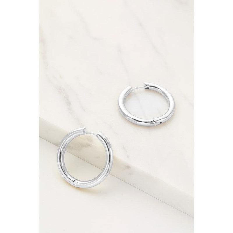 Kendall Hoop Large Silver-Zafino-Shop At The Hive Ashburton-Lifestyle Store & Online Gifts