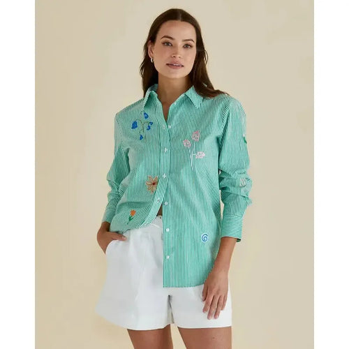 Kimmie Floral Shirt-Betty Basics-Shop At The Hive Ashburton-Lifestyle Store & Online Gifts