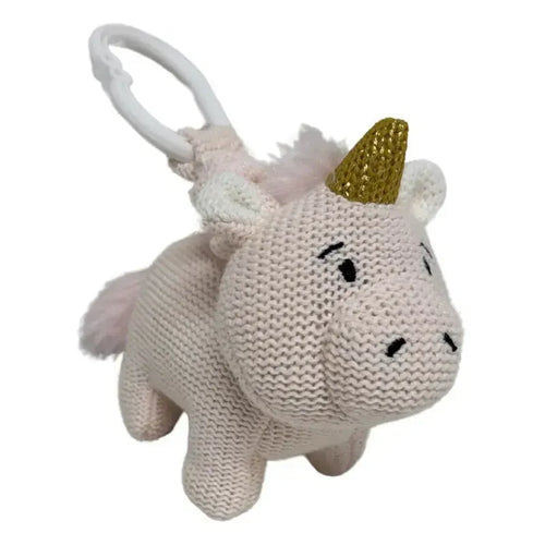 Knitted Unicorn Pram Toy-ES Kids-Shop At The Hive Ashburton-Lifestyle Store & Online Gifts