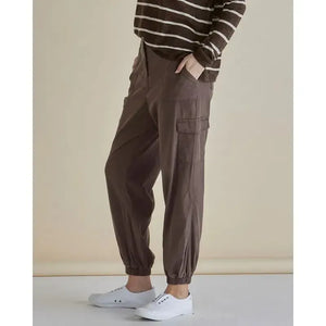 Lacey Lyocell Cargo Jogger / Brown-Betty Basics-Shop At The Hive Ashburton-Lifestyle Store & Online Gifts
