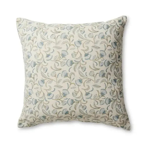 Lalita Blue Block Print Cushion 50cm-Madras Link-Shop At The Hive Ashburton-Lifestyle Store & Online Gifts