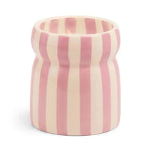 Lavender Striped Ceramic Candle / Grecian Sand-Paddy Wax-Shop At The Hive Ashburton-Lifestyle Store & Online Gifts