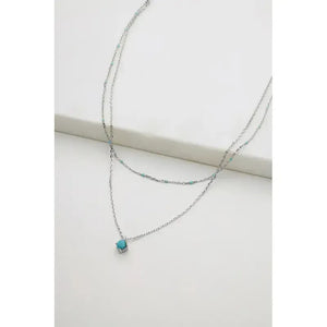 Layered Blue Mini Necklace-Zafino-Shop At The Hive Ashburton-Lifestyle Store & Online Gifts