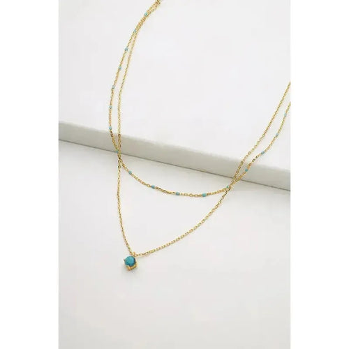 Layered Blue Mini Necklace-Zafino-Shop At The Hive Ashburton-Lifestyle Store & Online Gifts