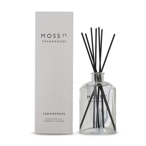 Lemongrass Fragrance Diffuser 275mL-Moss St. Fragrances-Shop At The Hive Ashburton-Lifestyle Store & Online Gifts