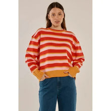 Leonie Knit Sweater / Red+Pink Stripe-Betty Basics-Shop At The Hive Ashburton-Lifestyle Store & Online Gifts