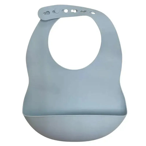 Light Blue Silicone Baby Bib-ES Kids-Shop At The Hive Ashburton-Lifestyle Store & Online Gifts