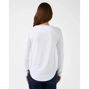 Long Sleeve Tee / White Grunge Heart-Stella + Gemma-Shop At The Hive Ashburton-Lifestyle Store & Online Gifts