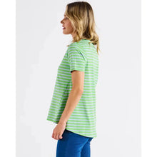 Luella Tee / Green Tea+Cornflower Stripe-Betty Basics-Shop At The Hive Ashburton-Lifestyle Store & Online Gifts