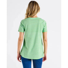 Luella Tee / Green Tea+Cornflower Stripe-Betty Basics-Shop At The Hive Ashburton-Lifestyle Store & Online Gifts