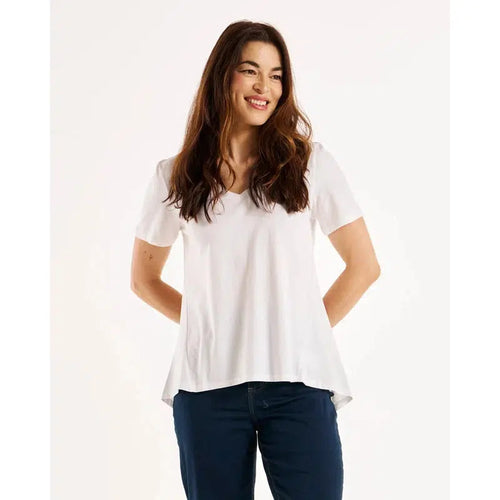 Luella Tee / White-Betty Basics-Shop At The Hive Ashburton-Lifestyle Store & Online Gifts