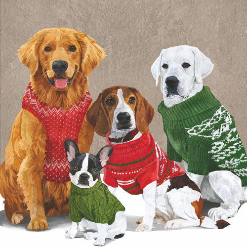 Lunch Napkins / Sweater Dogs-Paper Products Design-Shop At The Hive Ashburton-Lifestyle Store & Online Gifts